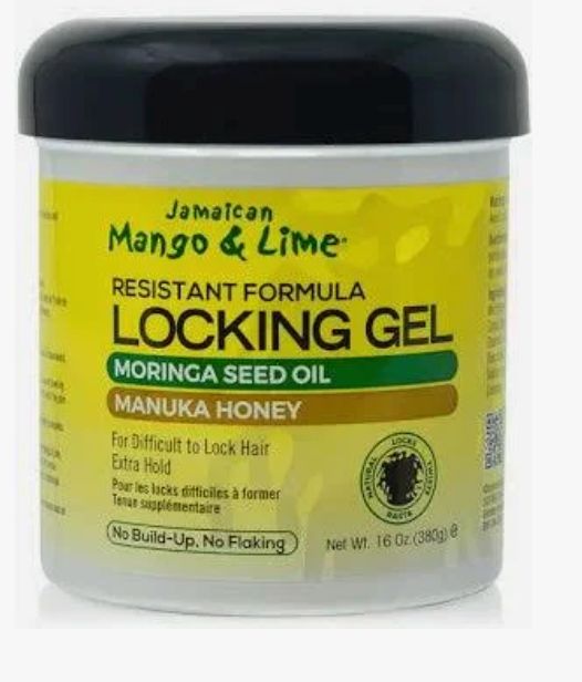 Jamaican Mango &amp; Lime Resistant Formula Locking Gel Moringa Seed Oil Manuka Honey