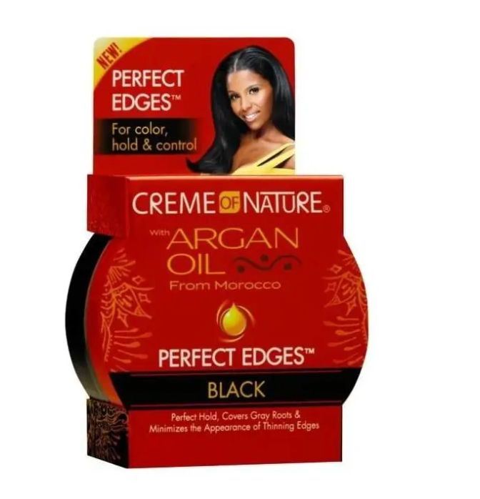 CREME OF NATURE ARGAN OIL FROM MOROCCO PERFECT EDGES BLACK