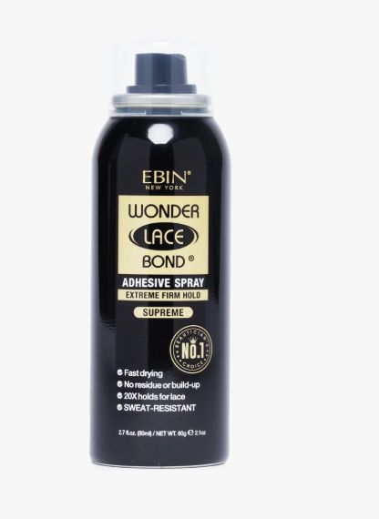 Ebin Wonder Lace Bond Adhesive Spray Extreme Firm Hold Supreme