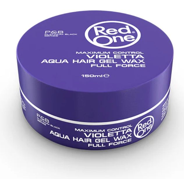Red One Violetta Aqua Hair Gel Wax Full Force Maximum Control