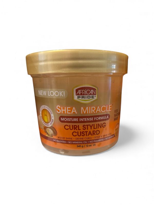 African Pride Shea Miracle Moisture Intense Formula Curl Styling Custard 340 g
