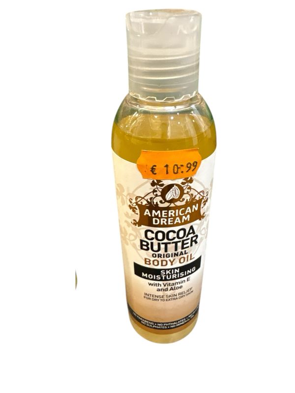 American Dream Cocoa Butter Body Oil Skin Moisturizing 200 ml