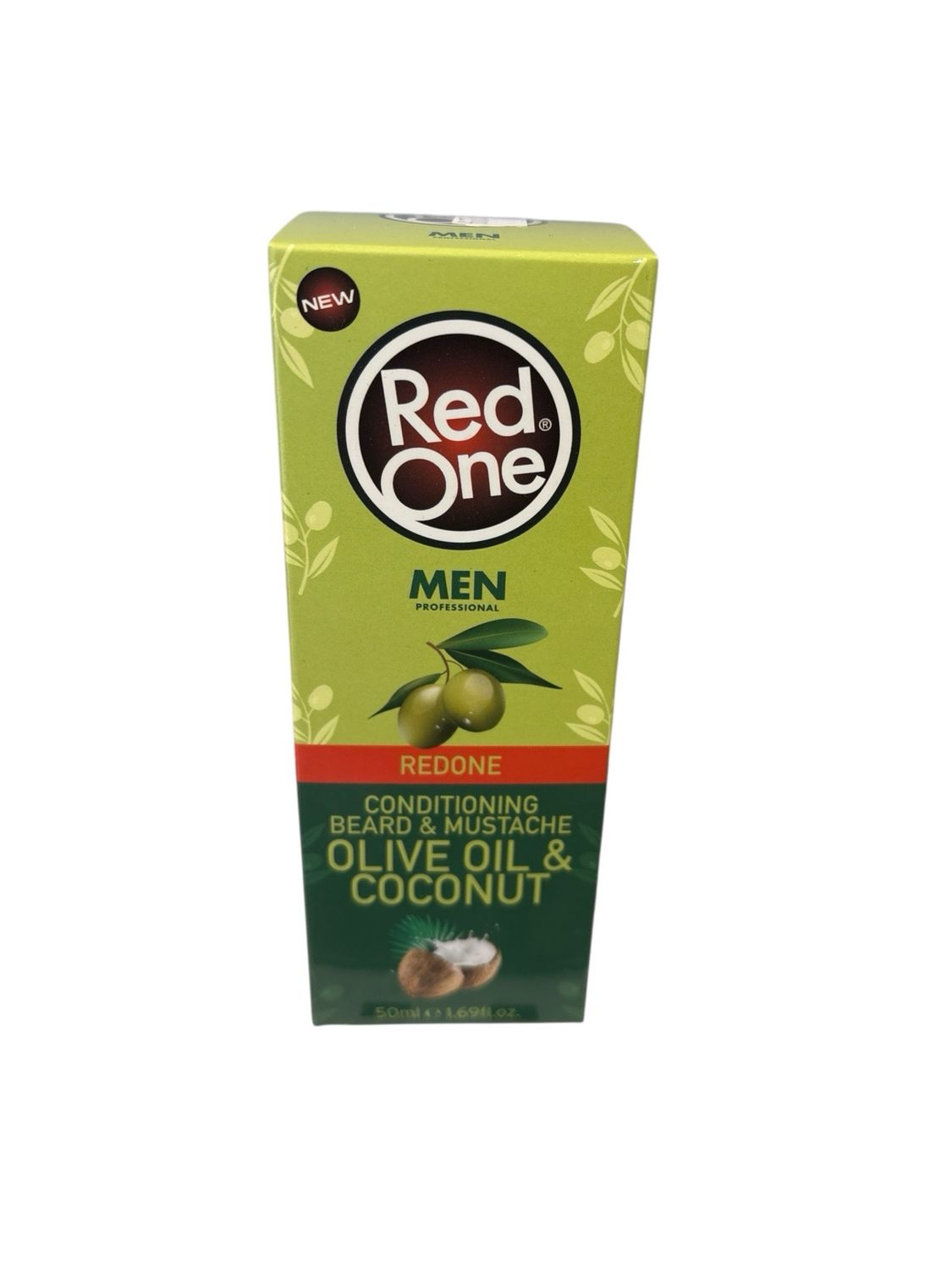 Red One Men Conditioning Beard &amp; Mustache Olive Oil &amp; Coconut 50ml