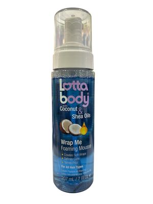 Lotta body whith coconut &amp; shea oils wrap me foaming mousse