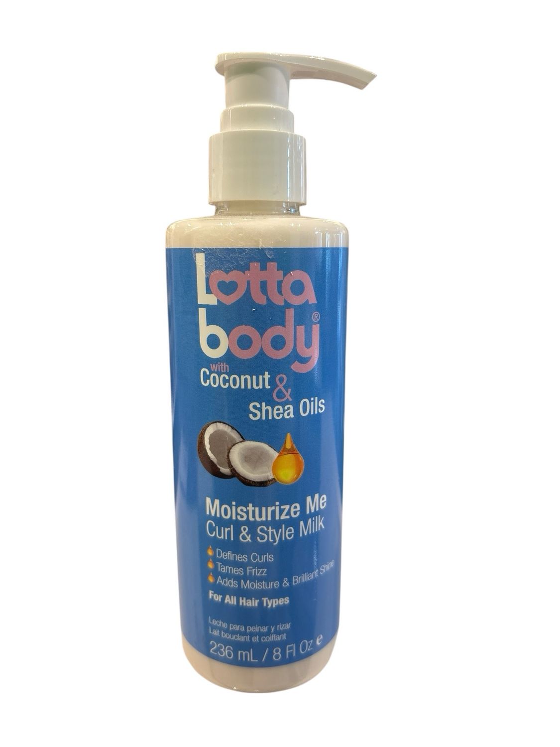 Lotta body with coconut &amp; shea oils moisturize me curl &amp; style milk