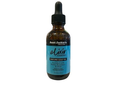 Aunt Jackie’s Elixer Essentials Hair And Scalp Oil Powerfull Enriched With Biotin, Rosemary &amp; Mint