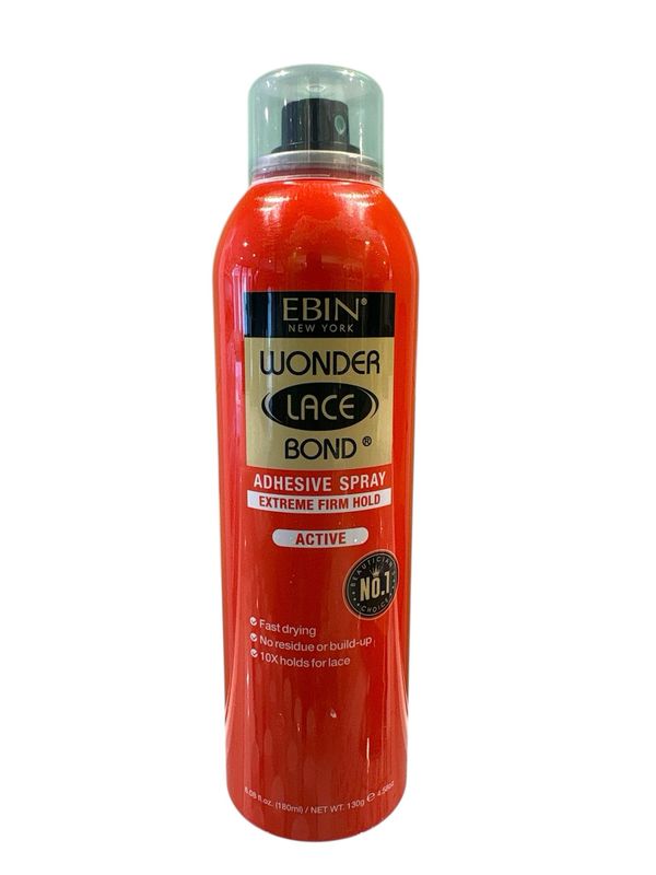 Ebin Wonder Lace Bond Adhesive Spray Extreme Firm Hold Active