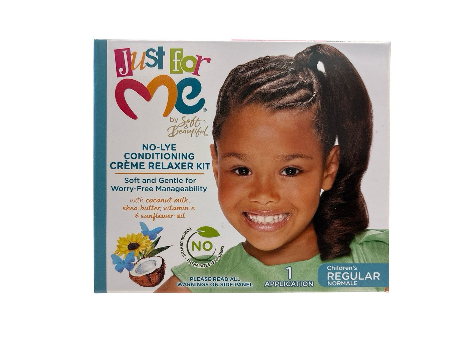 Just For Me No-Lye Conditioning Creme Relaxer Kit Children’s Regular