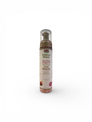 African Pride Moisture Rosé Water &amp; Argan Oil Curl Mousse