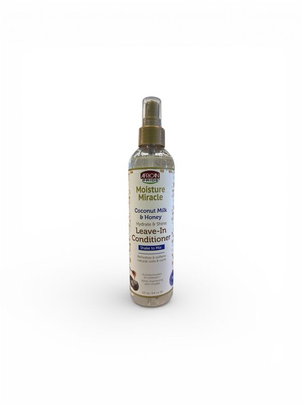 African Pride Moisture Miracle Coconut Milk &amp; Honey Hydrate &amp; Shine Leave - In Conditioner - 237 ml
