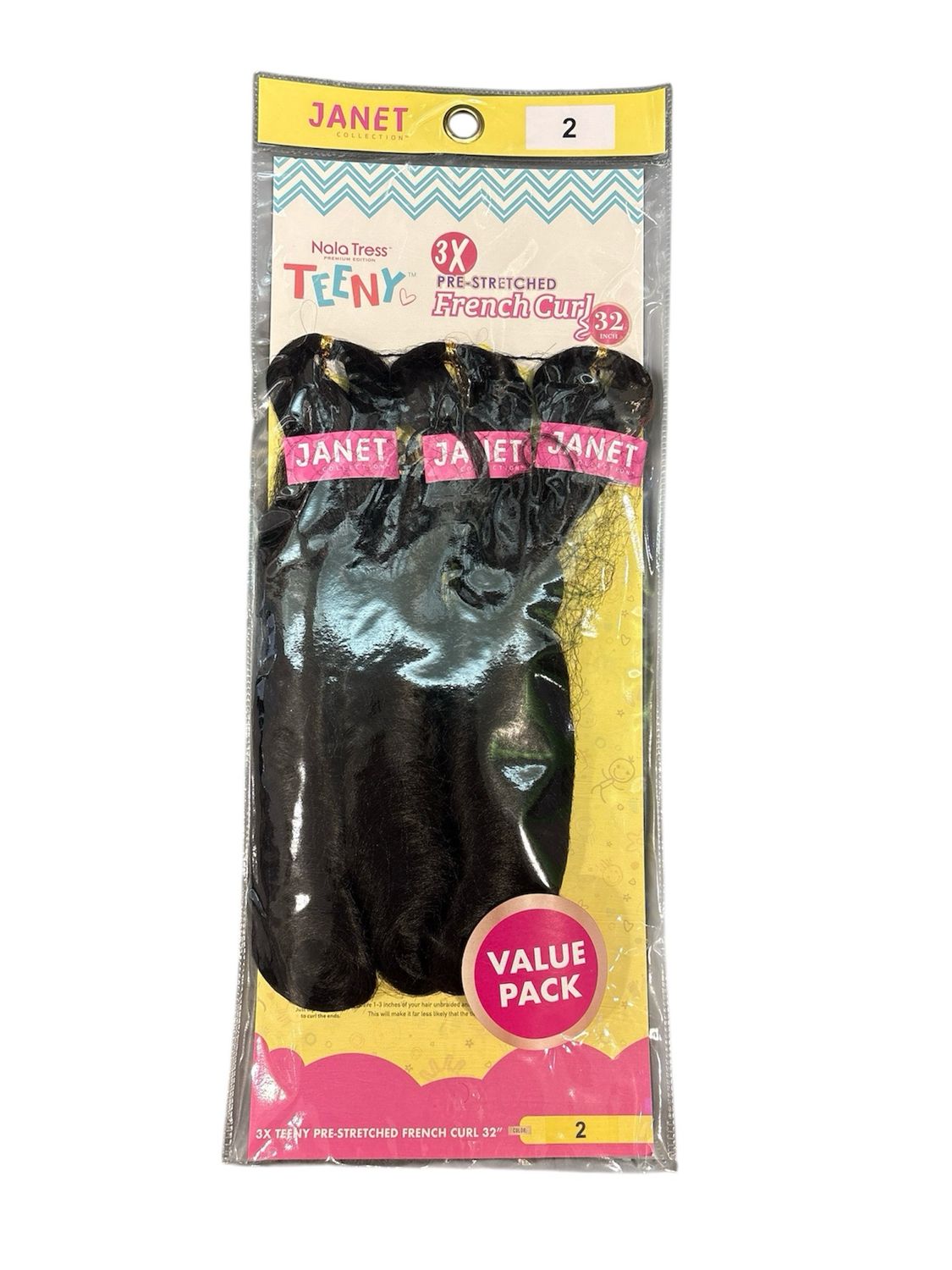 Janet Collection 2 Pre Stretched French Curl 32 Inch Janet Collection 2 Pre Stretched French Curl 32 Inch