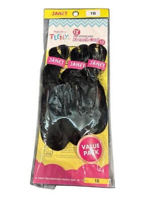 Janet Collection 1B Pre Stretched French Curl 32 Inch Janet Collection 1B Pre Stretched French Curl 32 Inch