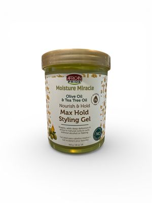 AFRICAN PRIDE OLIVE OIL &amp; TEA TREE OIL MAX HOLD STYLING GEL