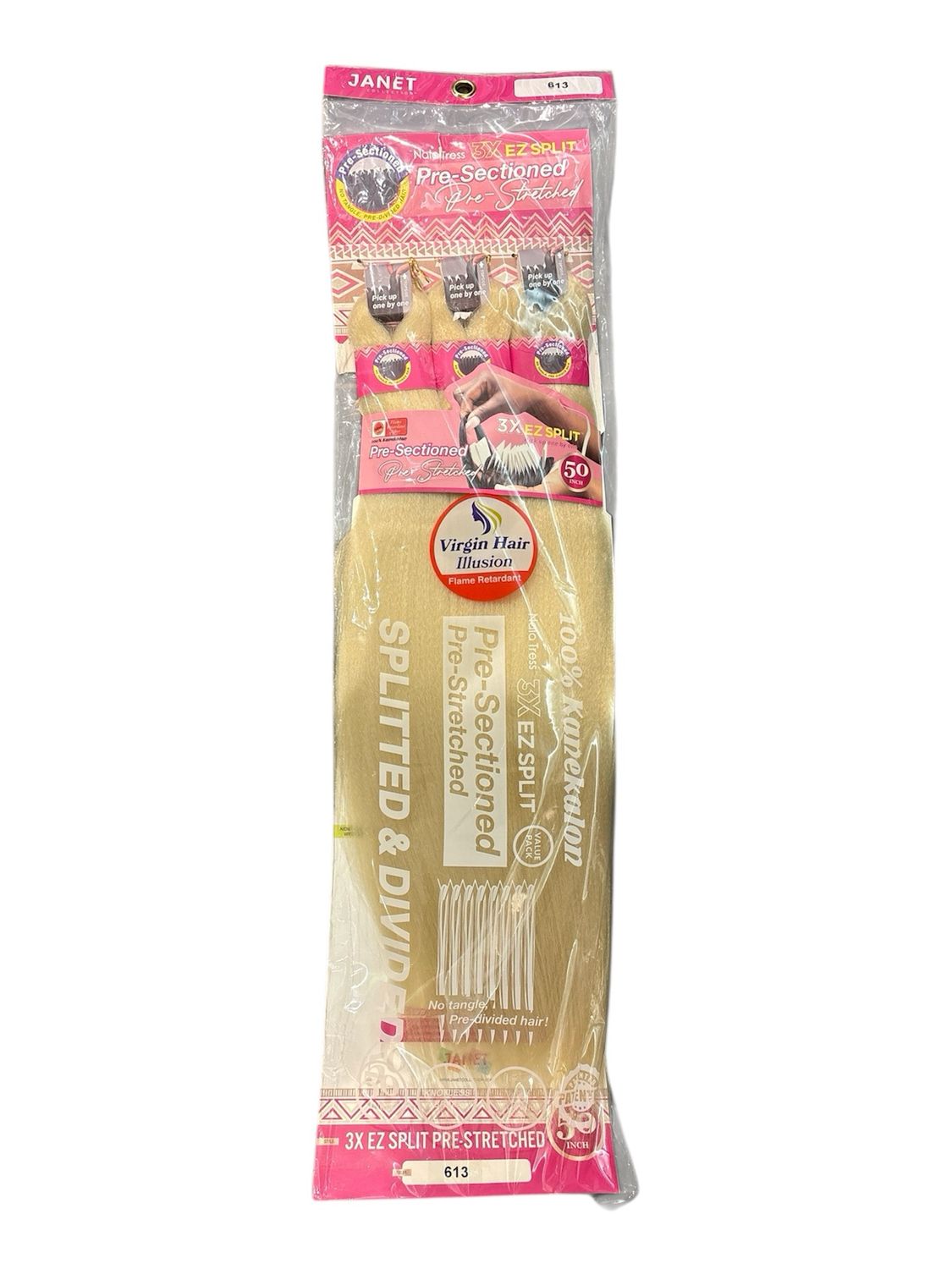 Janet Collection 613 Pre Sectioned Pre Stretched 3x