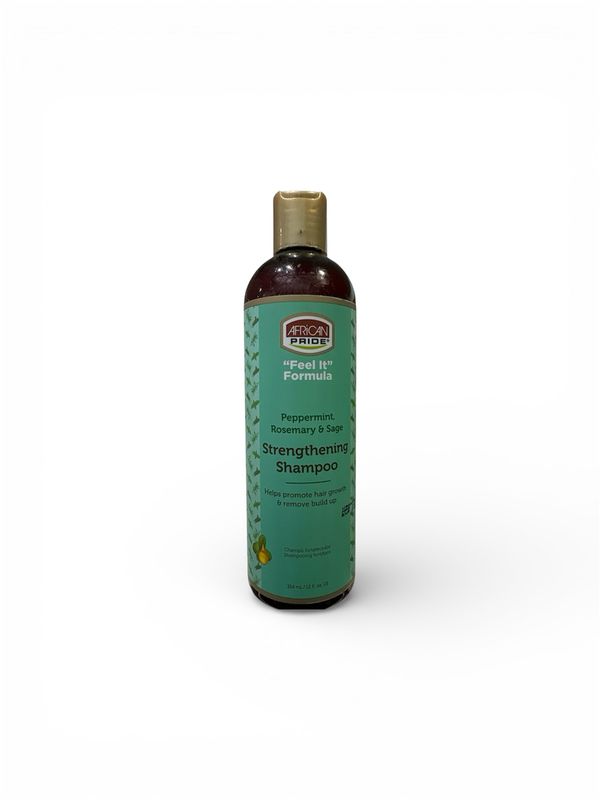 African Pride Feel It Formula Peppermint Rosemary &amp; Sage Strengthening Shampoo - 354 ml