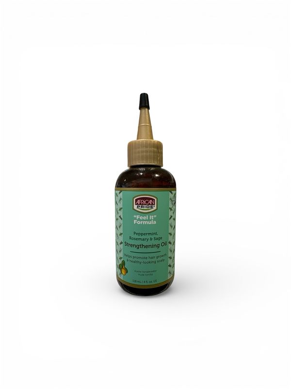 African Pride Feel It Formula Peppermint Rosemary &amp; Sage Strengthening Oil - 118 ml