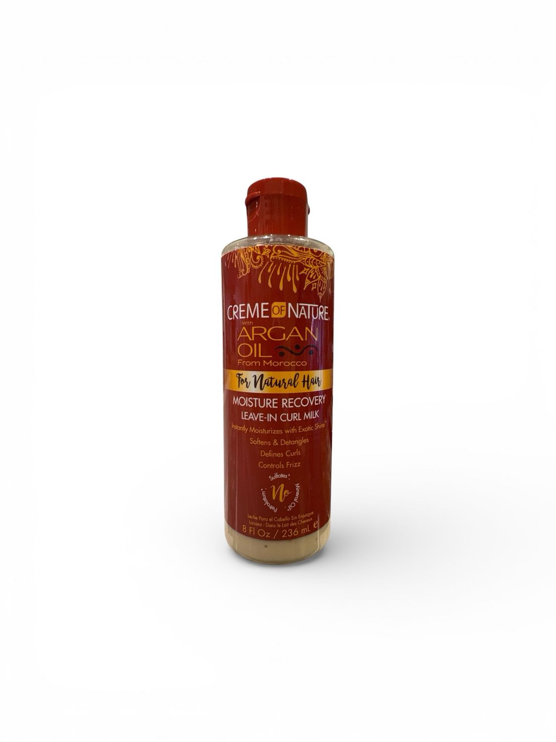CREME OF NATURE ARGAN OIL FROM MOROCCO MOISTURE RECOVERY LEAVE- IN CURL MILK