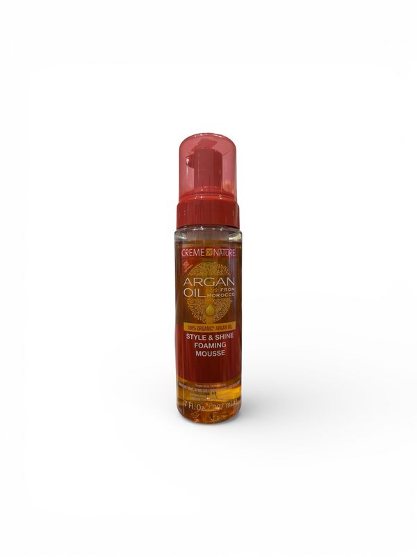 Creme Of Nature Argan Oil Style &amp; Shine Foaming Mousse 207 ml
