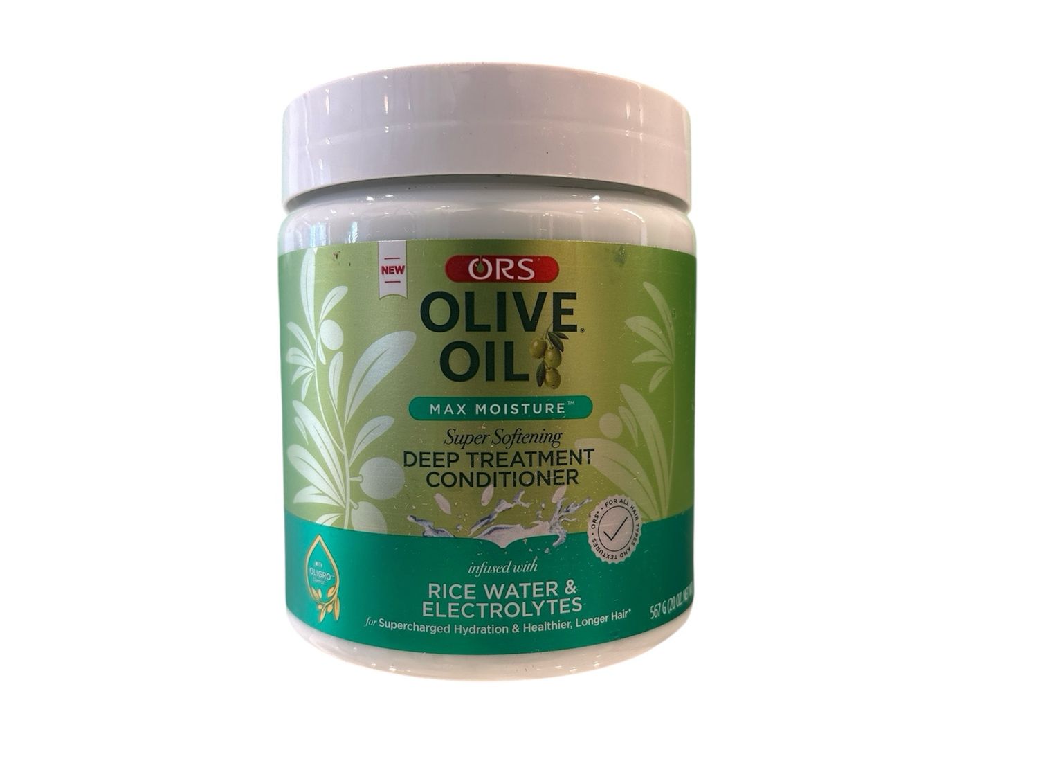 ORS OLIVE OIL MAX MOISTURE DEEP TREATMENT CONDITIONER RICE WATER &amp; ELECTROLYTES