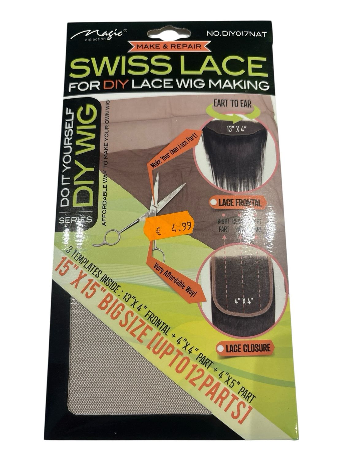 Magic Collection Swiss Lace For DIY Lace Wig Making