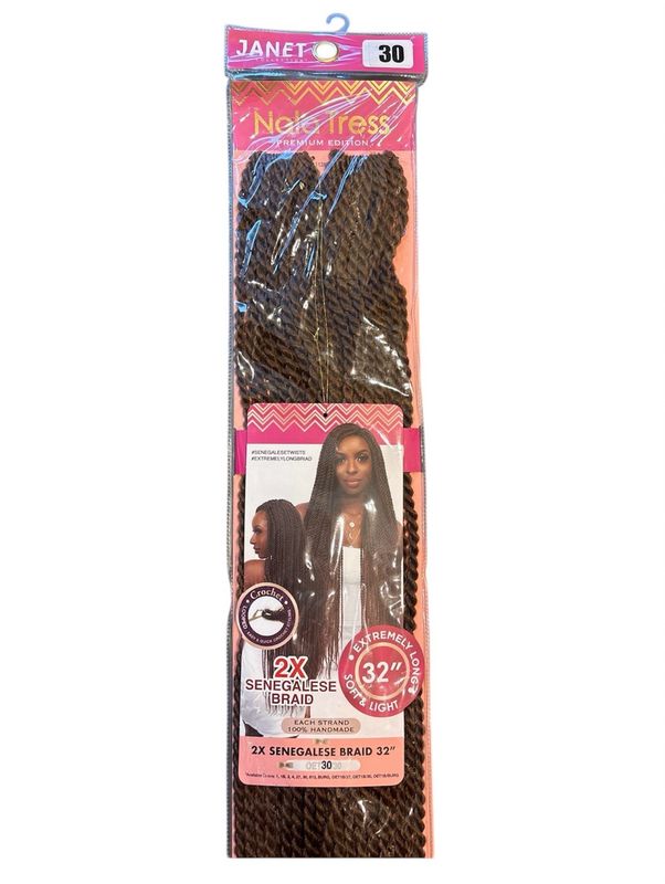 Janet 2x Senegalese Braid 32” Color 30