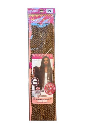 Janet 2x Senegalese Braid 32” Color 27 Janet 2x Senegalese Braid 32” Color 27
