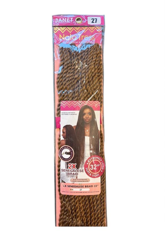 Janet 2x Senegalese Braid 32” Color 27