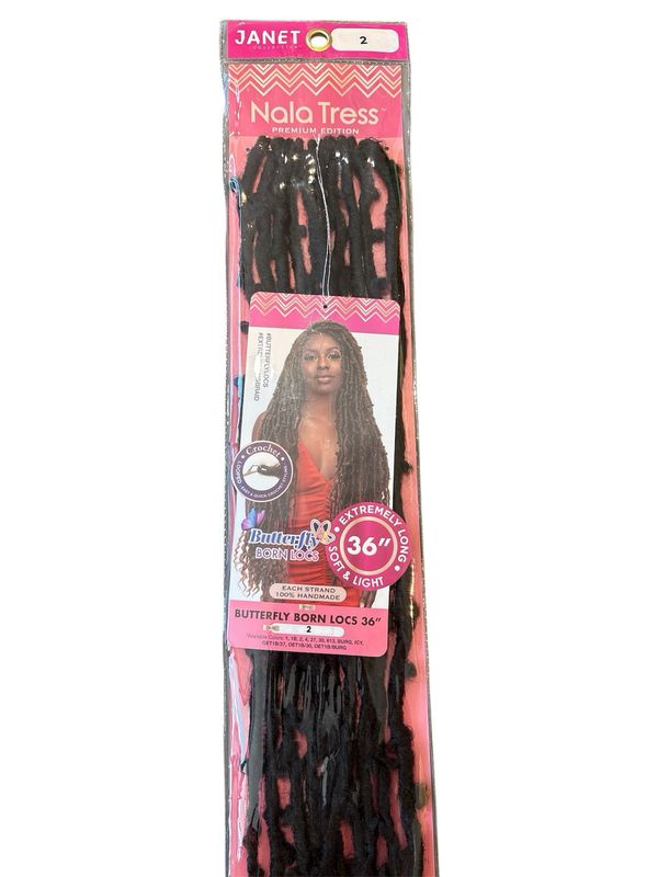 Janet Butterfly Born Locs 36” Color 2