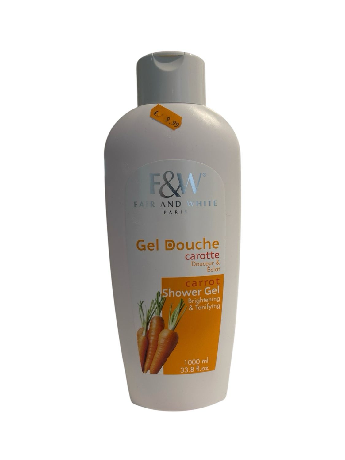 F&amp;W FAIR AND WHITE PARIS CARROT SHOWER GEL