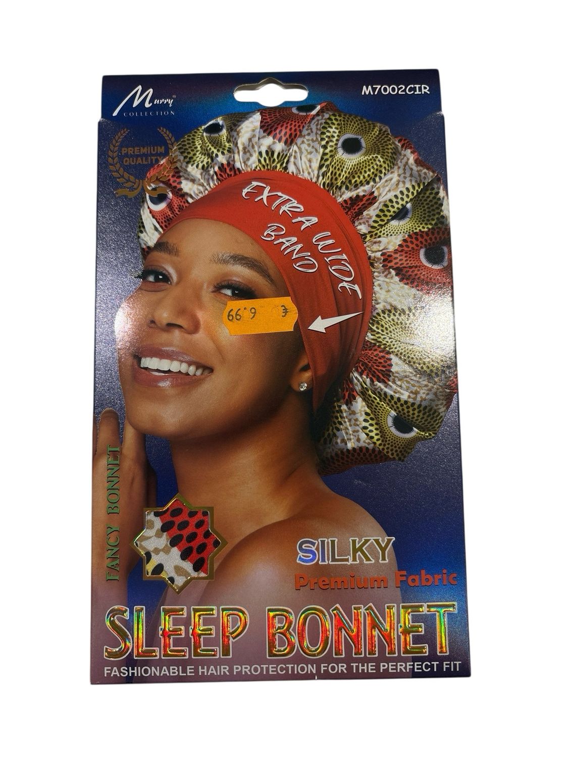 Murry Collection Extra Wide Band Silky Sleep Bonnet M7002CIR/ M2195W/ M2196W Premium Quality