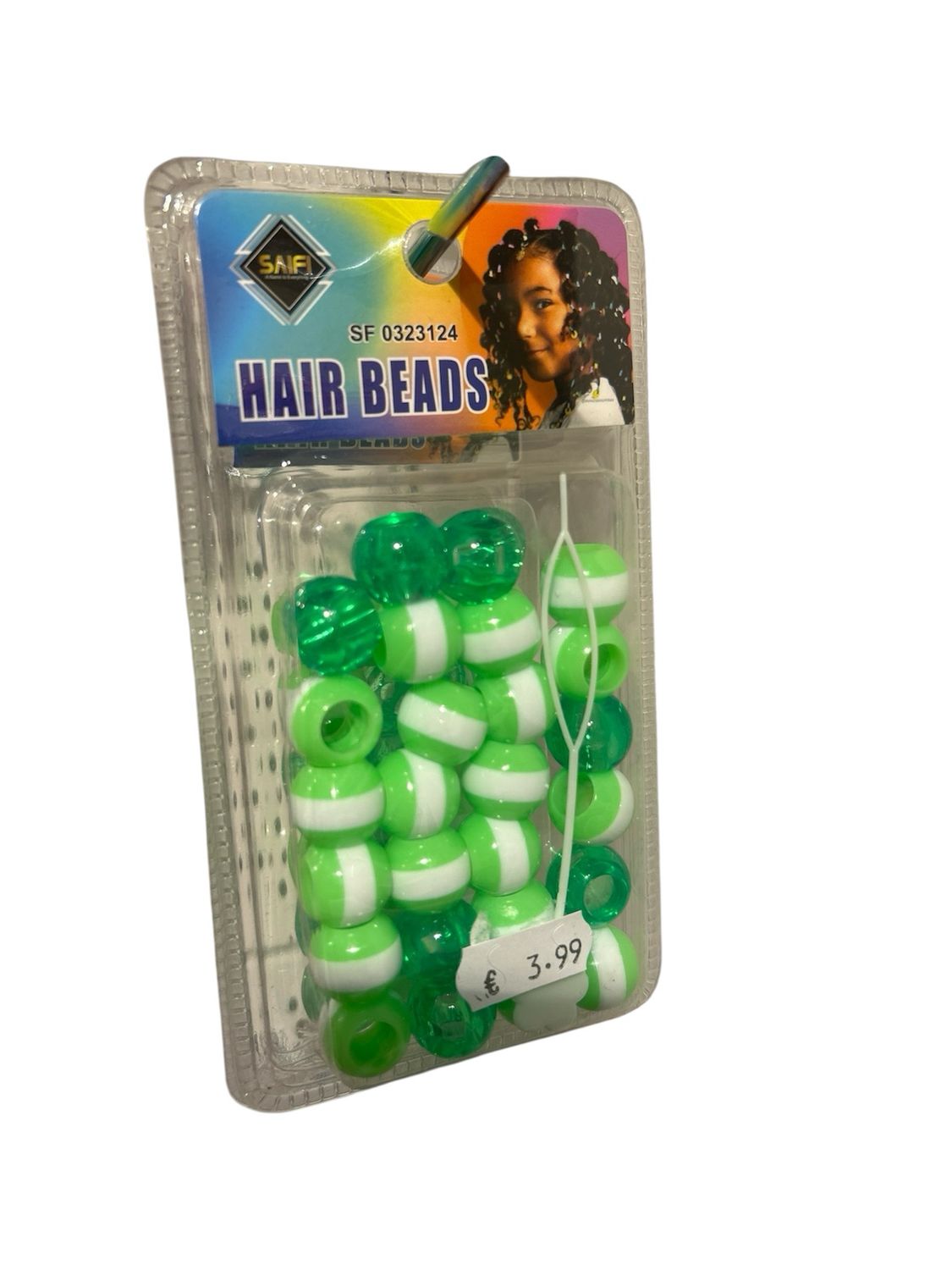 HAIR BEADS GROEN