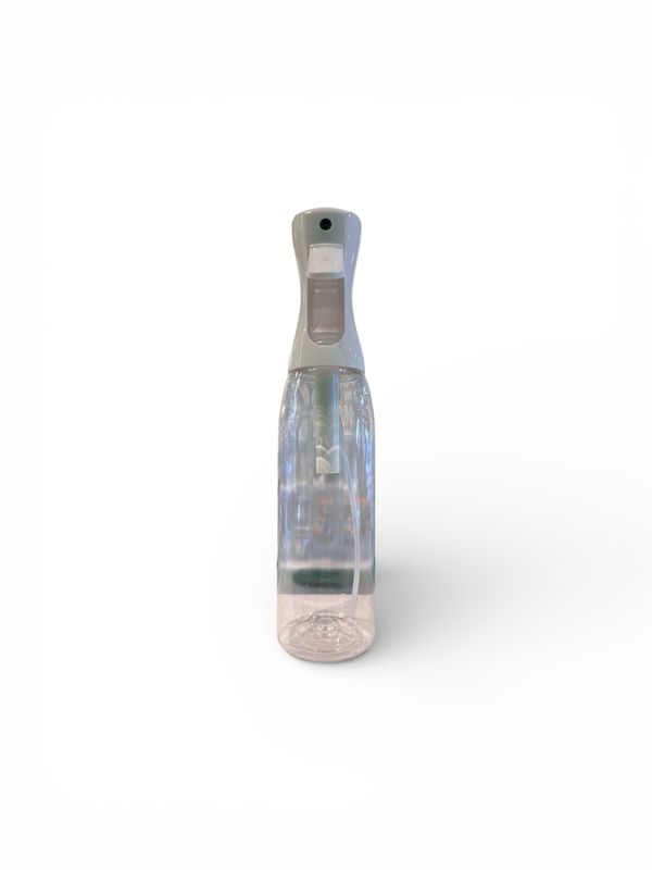 SPRAY BOTTLE CLEAR MET WITTE DOP GROOT