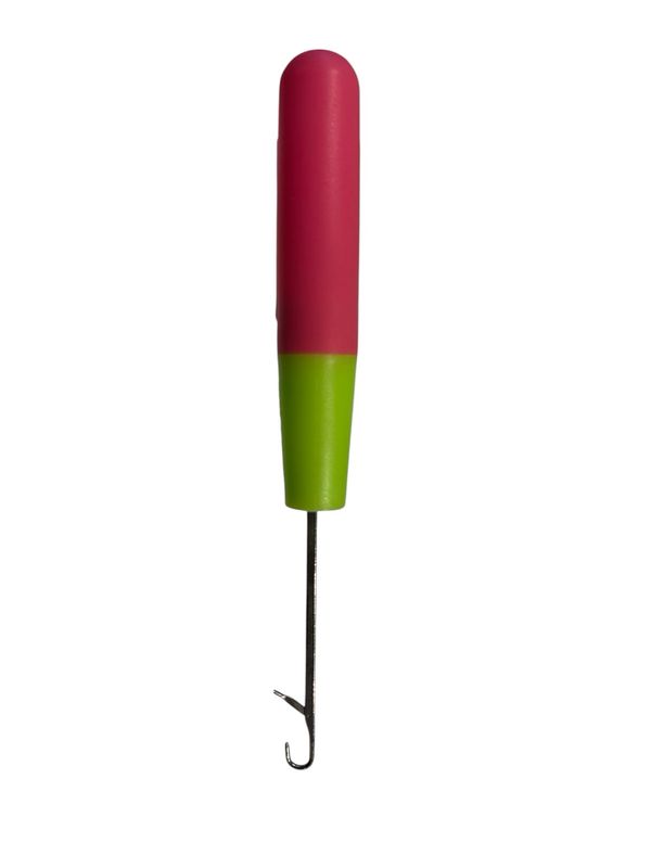 Haaknaald Plastic Middel  Pink/Green