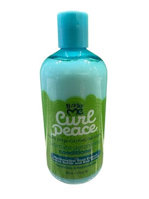 JUST FOR ME CURL PEACE ULTIMATE DETANGLER CONDITIONER MARSHMALLOW ROOT EXTRACT COCOA BUTTER AND RAW HONEY