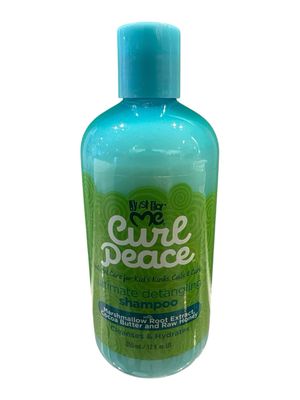 JUST FOR ME CURL PEACE ULITIMATE DETANGLING SHAMPOO MARSHMALLOW ROOT EXTRACT COCOA BUTTER AND RAW HONEY