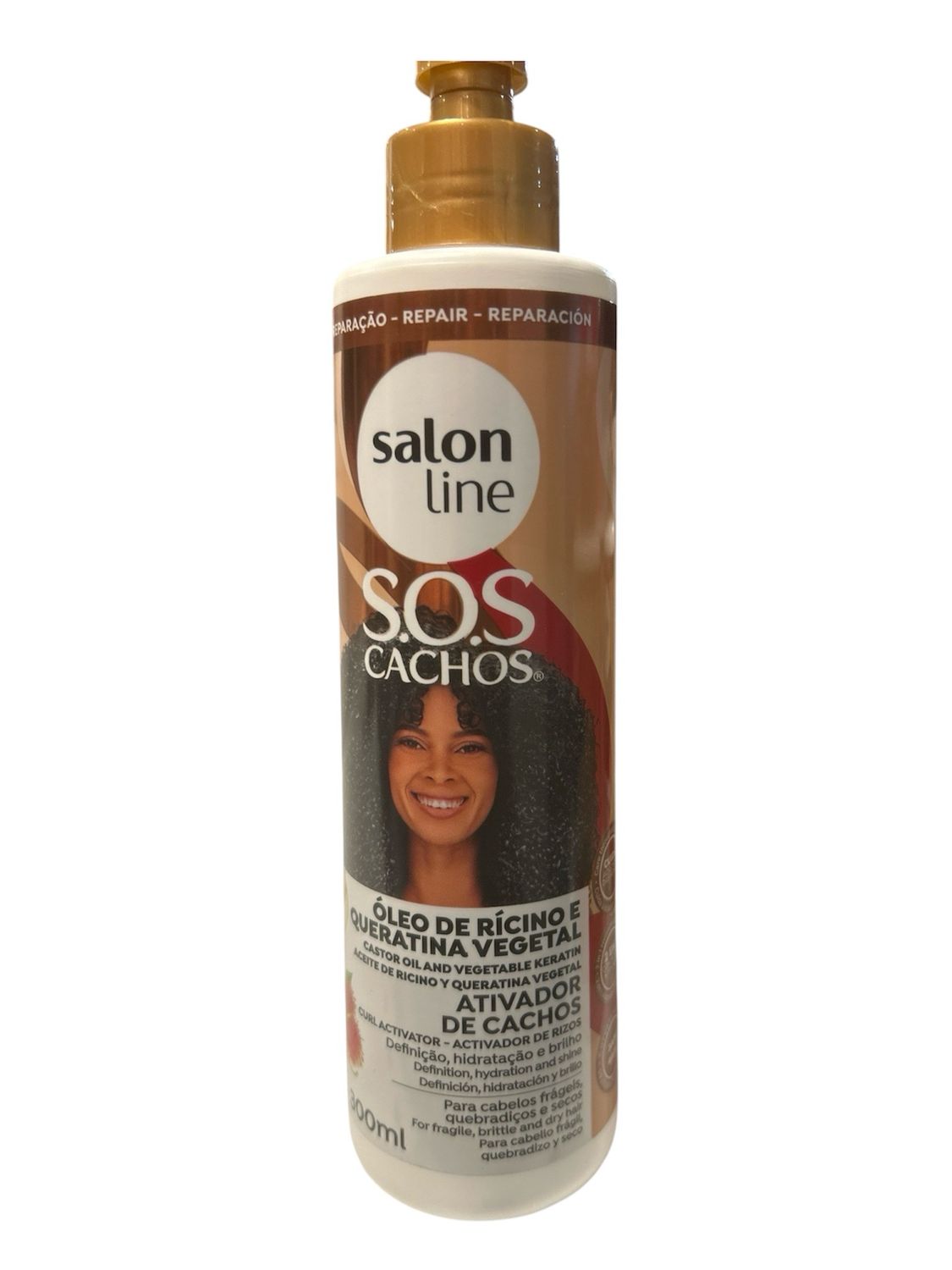 SALON LINE S.O.S CACHOS CASTOR OIL AND VEGETABLE KERATIN CURL ACTIVATOR SALON LINE S.O.S CACHOS CASTOR OIL AND VEGETABLE KERATIN CURL ACTIVATOR