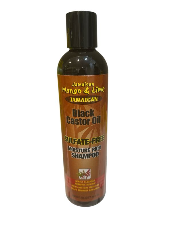 Jamaican Mango &amp; Lime Black Castor Oil Sulfate‑Free Moisture Rich Shampoo