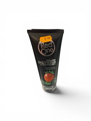 RED ONE FACE &amp; BODY DAILY SCRUB STRAWBERRY
