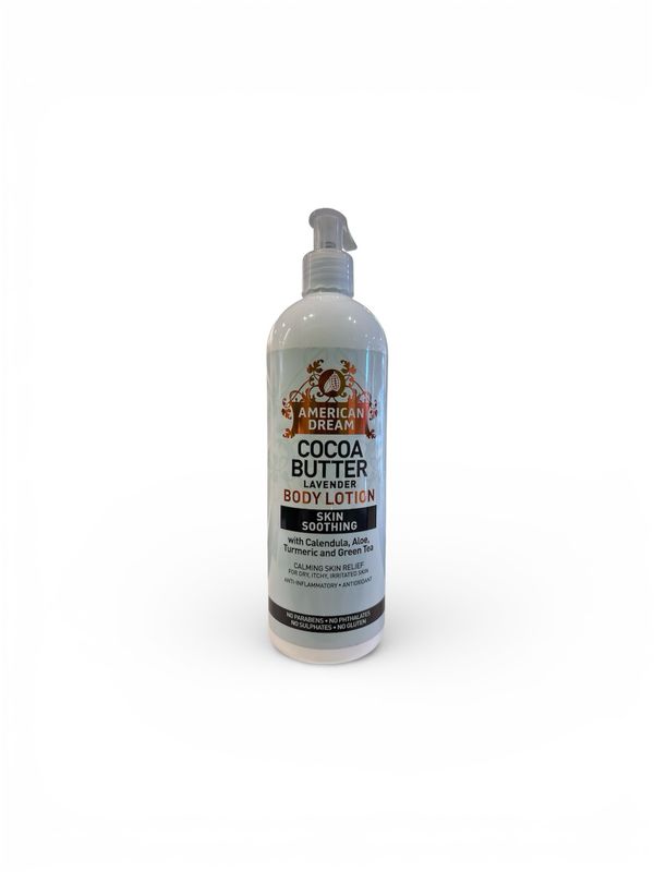 American Dream Cocoa Butter Lavender Body Lotion Skin Soothing 473 ml