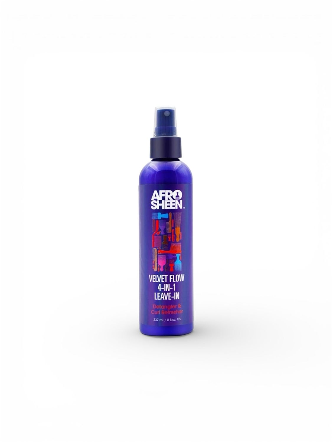 AFRO SHEEN VELVET FLOW 4-IN- 1 LEAVE IN DETANGLER &amp; CURL REFRESHER