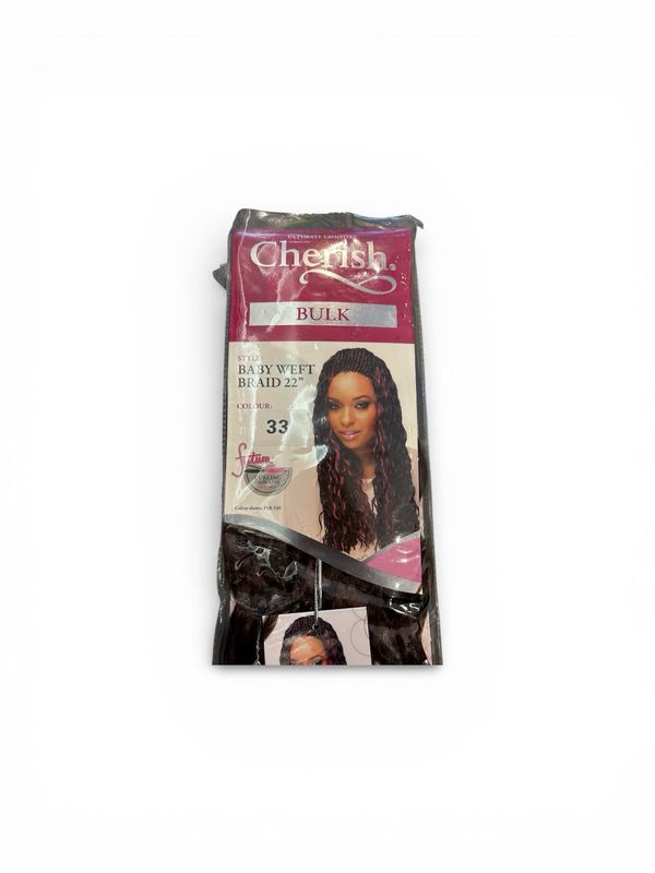 Cherish Bulk Baby Weft Braid 22” Color 33