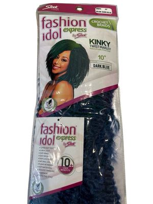 Fashion Idol Kinky Twist 10” Dark Blue Fashion Idol Kinky Twist 10” Dark Blue
