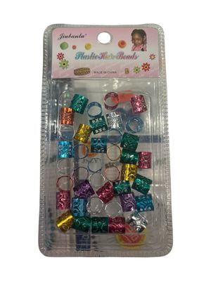 PLASTIC HAIR BEADS COLORS