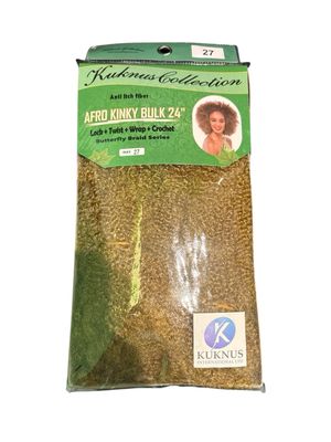 KUKNUS COLLECTION AFRO KINKY BULK 24” KUKNUS COLLECTION AFRO KINKY BULK 24”