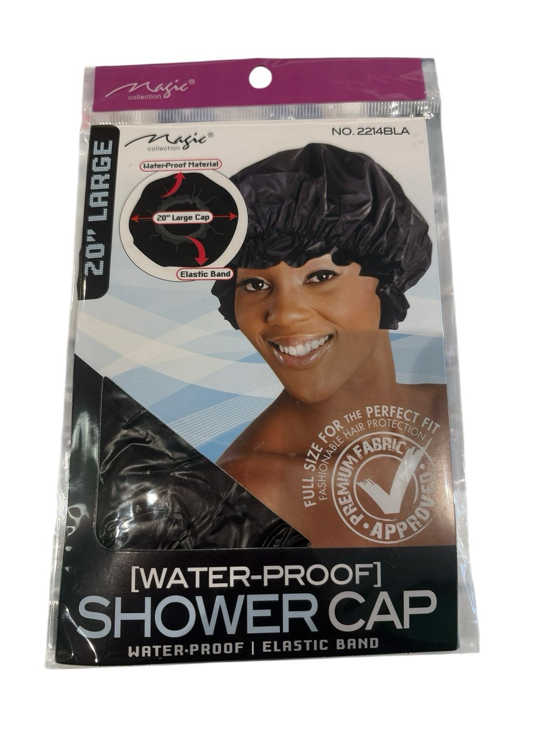 MAGIC COLLECTION WATER-PROOF SHOWER CAP COLOR 2214BLA