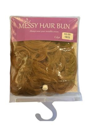 KC HAIR WORLD MESSY HAIR BUN COLOR H2-55 18/22 KC HAIR WORLD MESSY HAIR BUN COLOR H2-55 18/22
