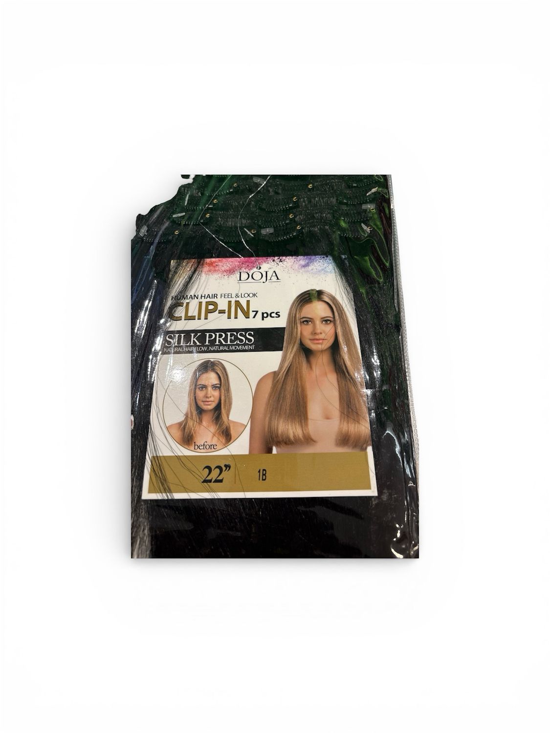 Doja Clip In 22” Color 1b