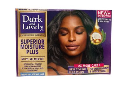 Dark & Lovely Superior Moisture Plus No Lye Relaxer Kit Regular Dark & Lovely Superior Moisture Plus No Lye Relaxer Kit Regular
