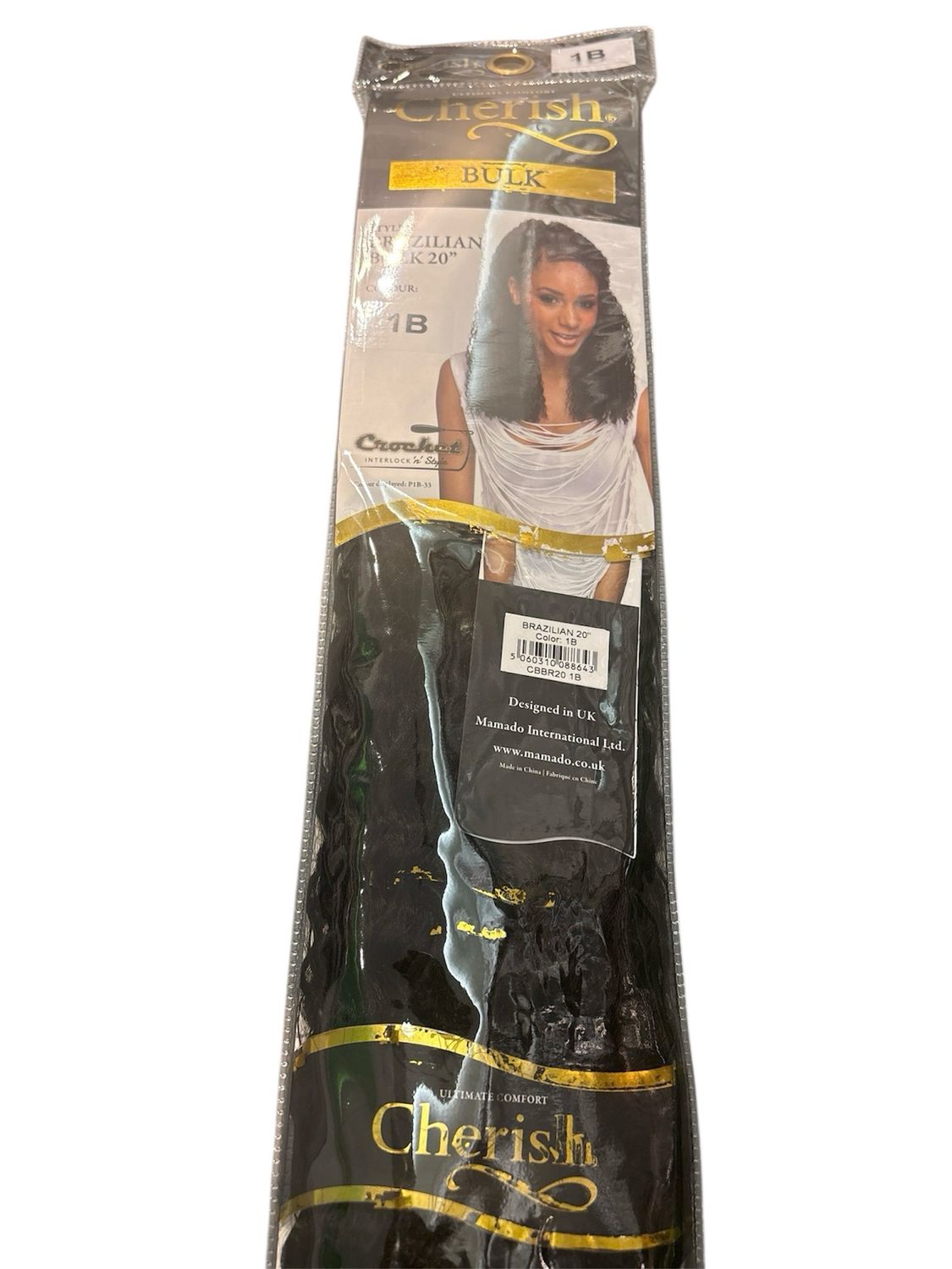 Cherish Brazilian Bulk 20” Color 1B