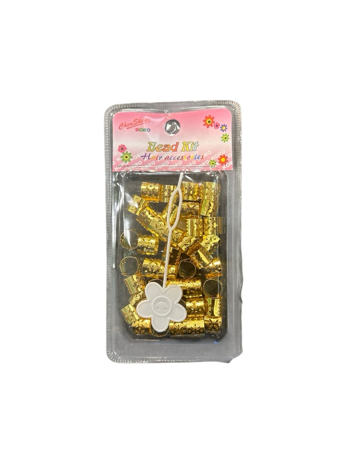 Chen sheng koko bead kit hairaccessories gouden kralen 